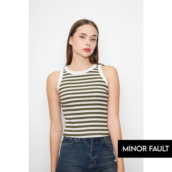 (Minor fault) Yarn Dyed Stripes Tank Top | Montivo Pakistan