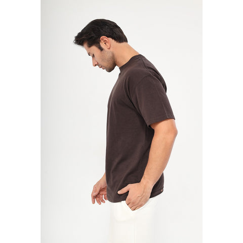Brown Oversized Short Sleeves Tshirt | Montivo Pakistan