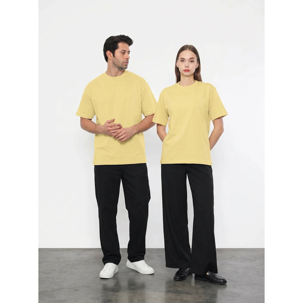 Yellow Oversized Short Sleeves Tshirt | Montivo Pakistan