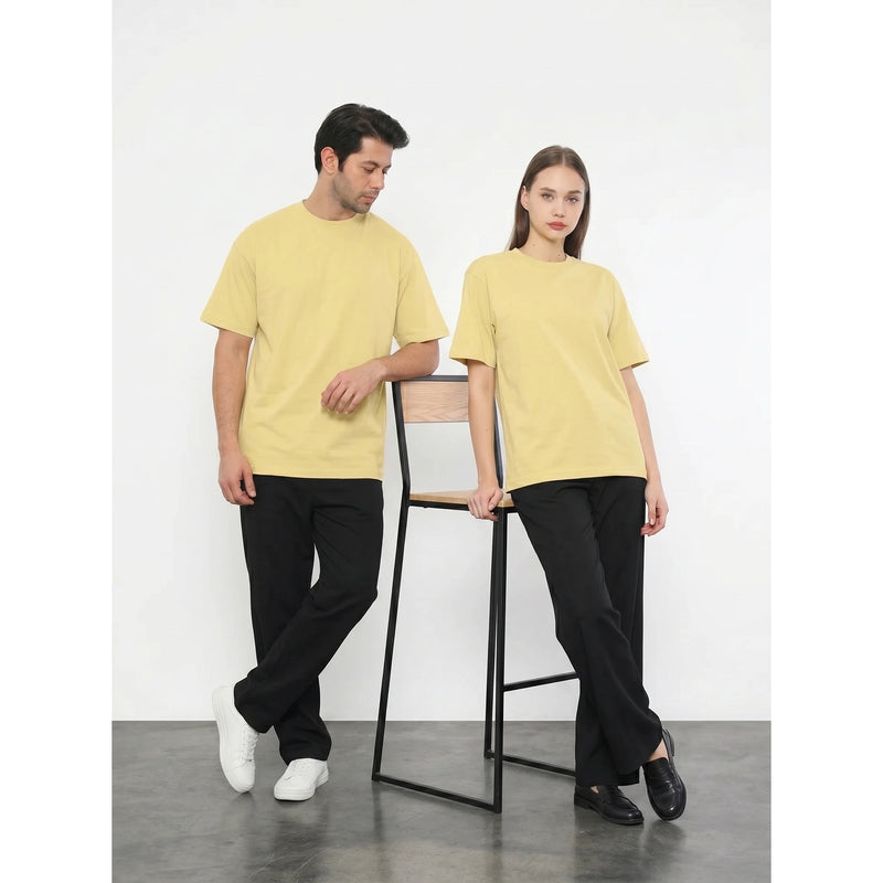 Yellow Oversized Short Sleeves Tshirt | Montivo Pakistan