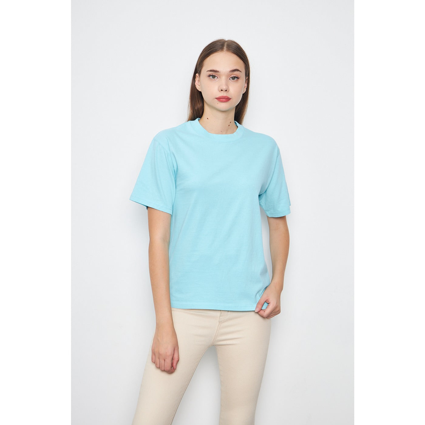 Light Blue Oversized Short Sleeves Tshirt | Montivo Pakistan
