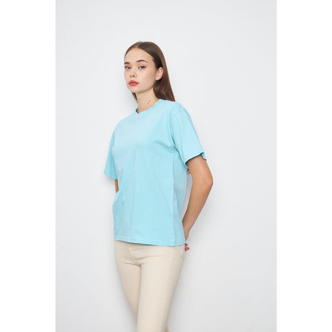 Light Blue Oversized Short Sleeves Tshirt | Montivo Pakistan