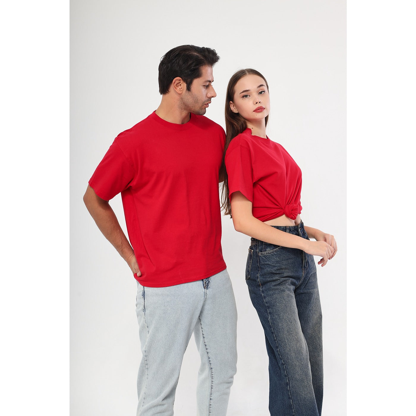Red Oversized Short Sleeves Tshirt | Montivo Pakistan