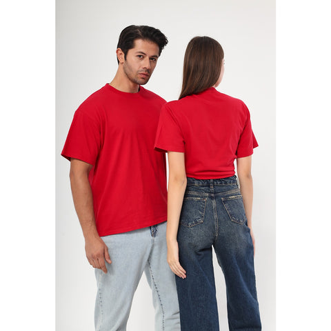 Red Oversized Short Sleeves Tshirt | Montivo Pakistan