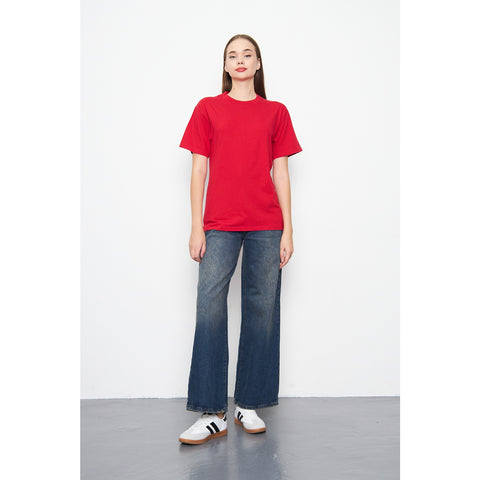 Red Oversized Short Sleeves Tshirt | Montivo Pakistan