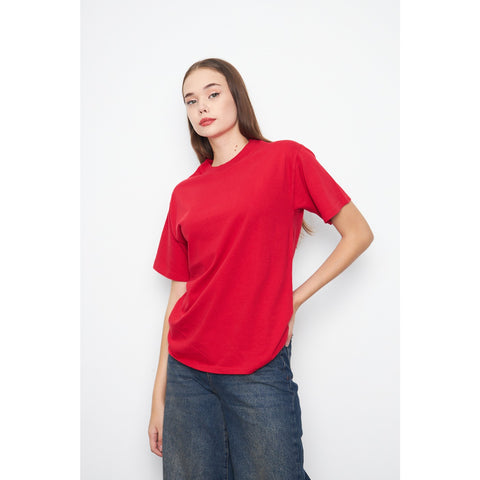 Red Oversized Short Sleeves Tshirt | Montivo Pakistan