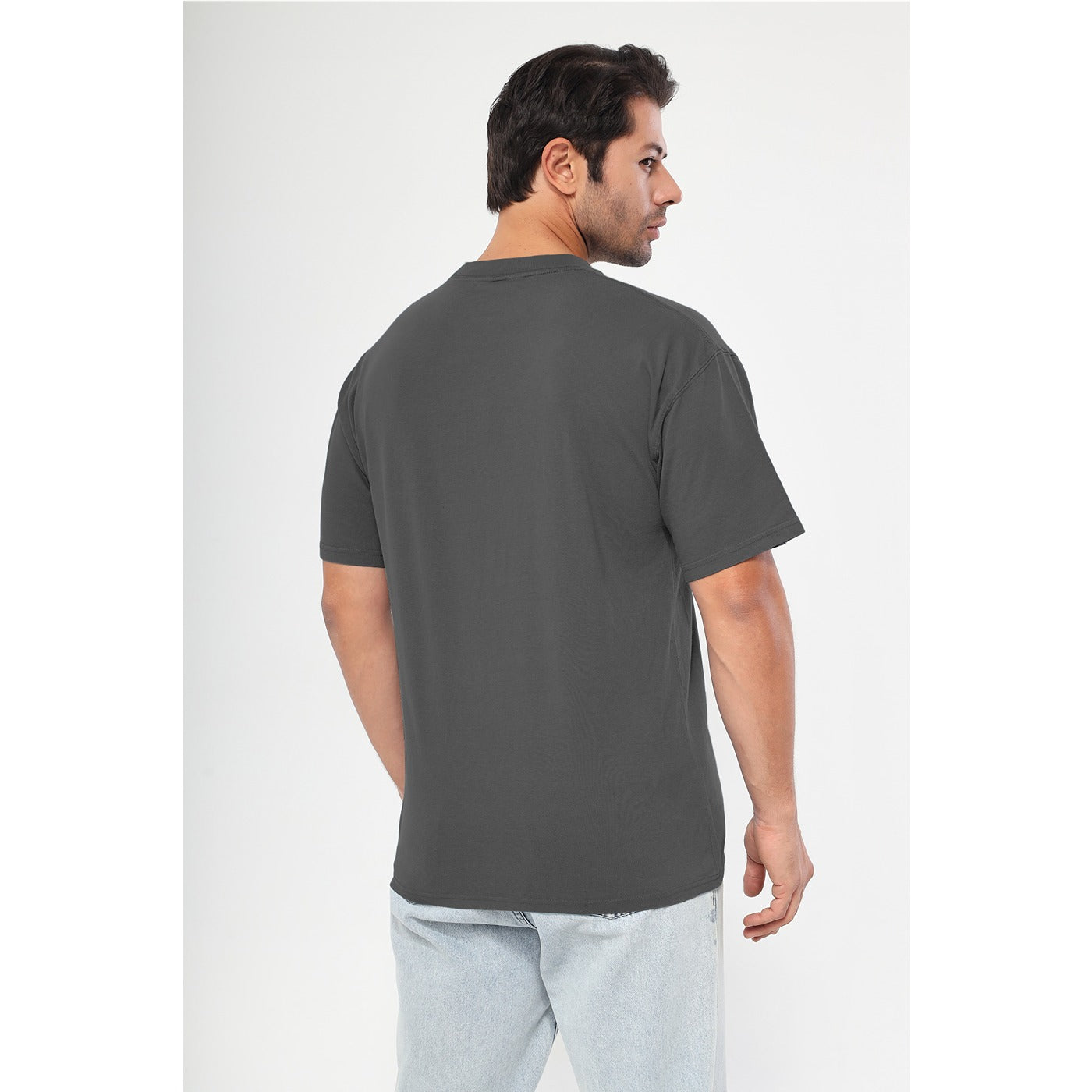 Dark Grey Oversized Short Sleeves Tshirt | Montivo Pakistan