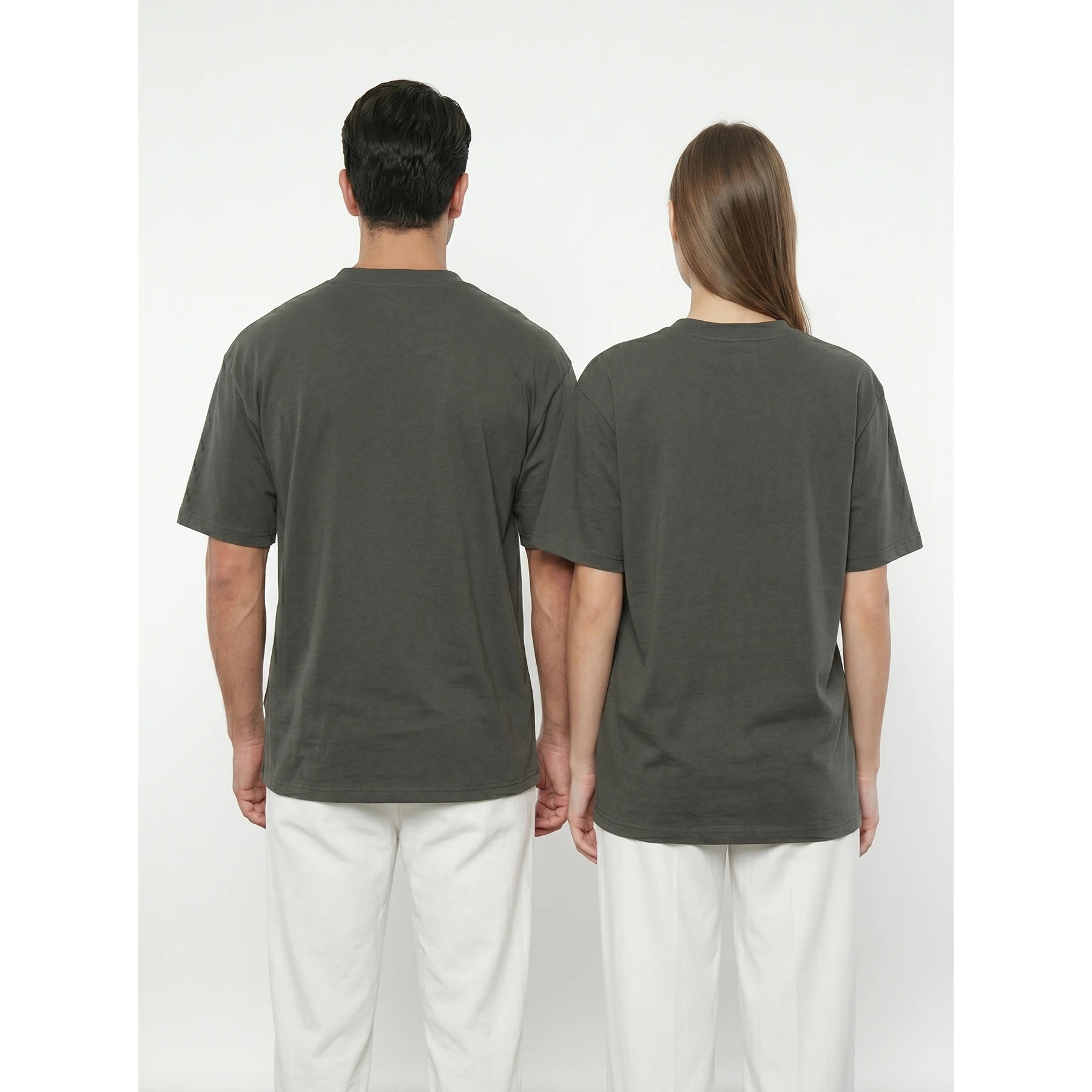 Dark Grey Oversized Short Sleeves Tshirt | Montivo Pakistan