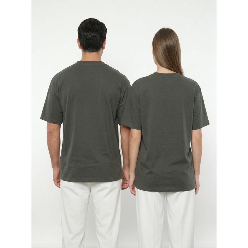 Dark Grey Oversized Short Sleeves Tshirt | Montivo Pakistan