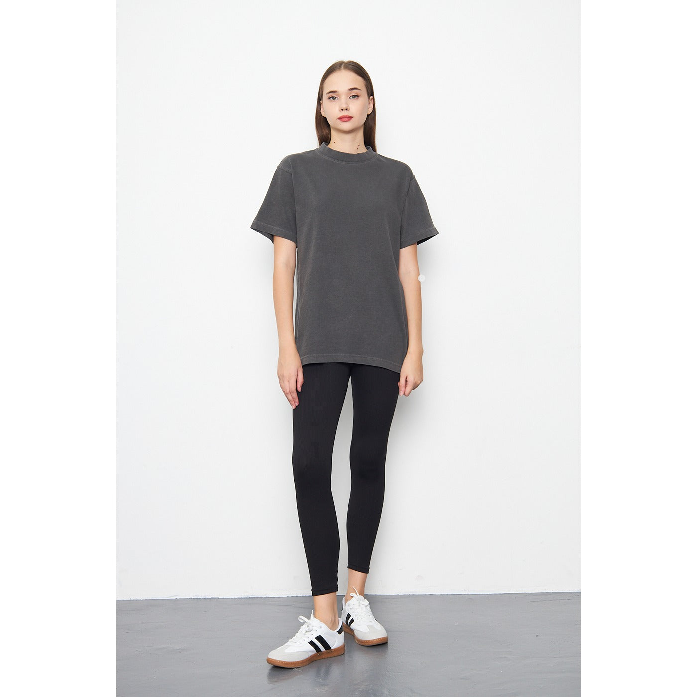 Charcoal Oversized Short Sleeves Tshirt | Montivo Pakistan