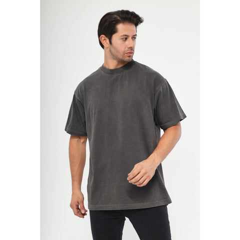 Charcoal Oversized Short Sleeves Tshirt | Montivo Pakistan
