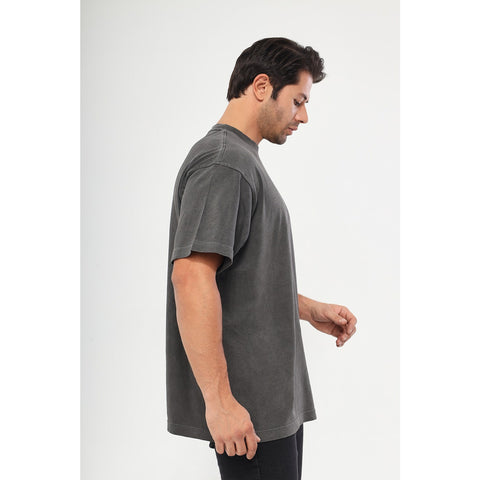 Charcoal Oversized Short Sleeves Tshirt | Montivo Pakistan