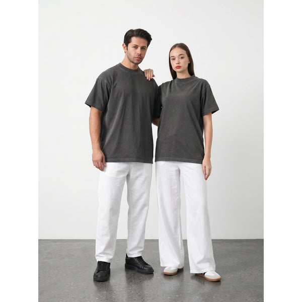 Charcoal Oversized Short Sleeves Tshirt | Montivo Pakistan