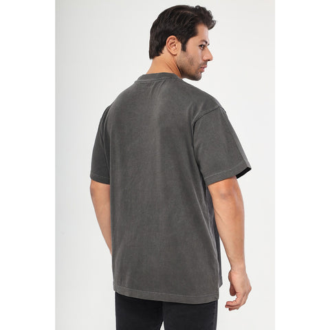 Charcoal Oversized Short Sleeves Tshirt | Montivo Pakistan