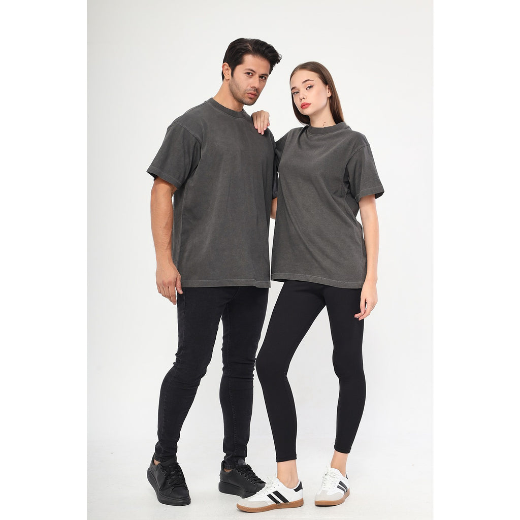 Charcoal Oversized Short Sleeves Tshirt | Montivo Pakistan