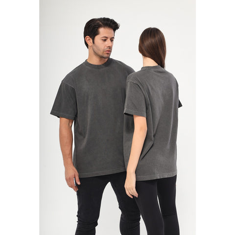 Charcoal Oversized Short Sleeves Tshirt | Montivo Pakistan