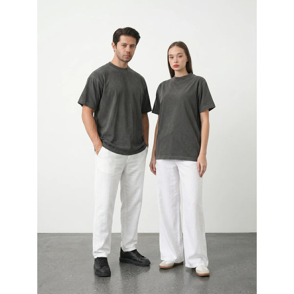 Charcoal Oversized Short Sleeves Tshirt | Montivo Pakistan