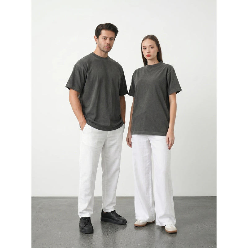 Charcoal Oversized Short Sleeves Tshirt | Montivo Pakistan