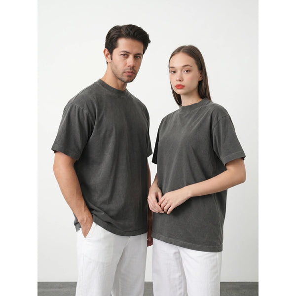 Charcoal Oversized Short Sleeves Tshirt | Montivo Pakistan