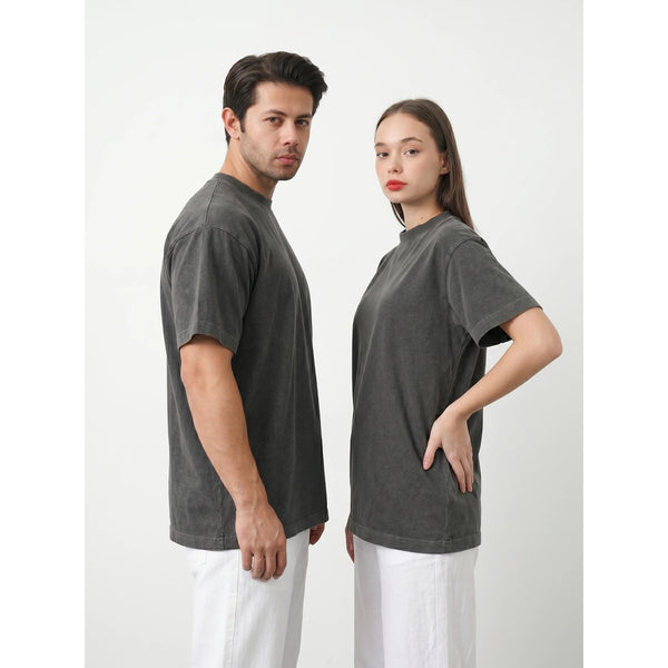 Charcoal Oversized Short Sleeves Tshirt | Montivo Pakistan