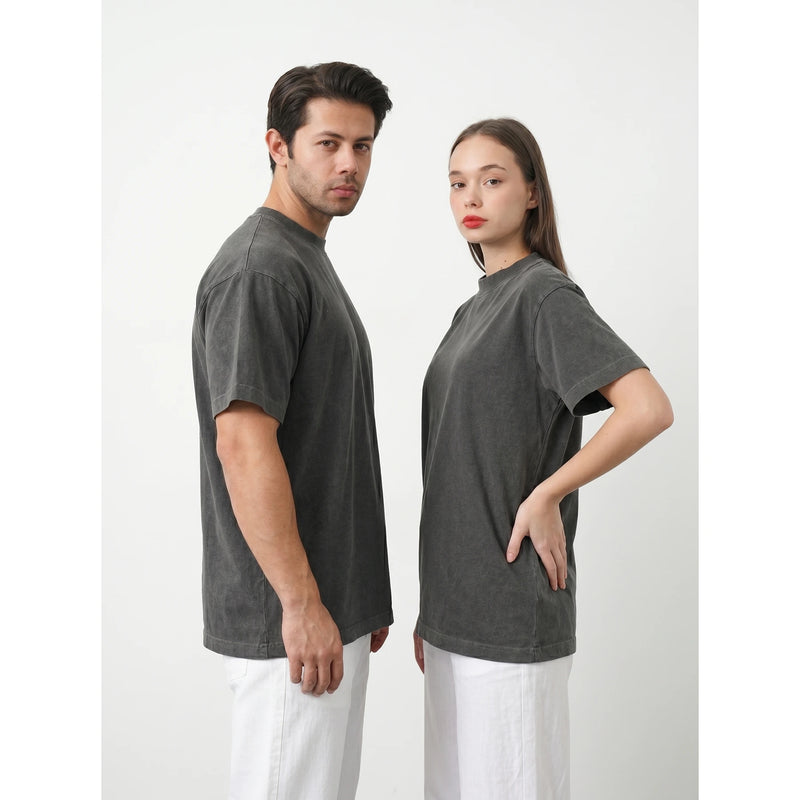 Charcoal Oversized Short Sleeves Tshirt | Montivo Pakistan