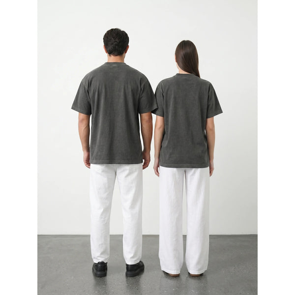 Charcoal Oversized Short Sleeves Tshirt | Montivo Pakistan