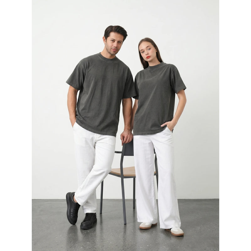 Charcoal Oversized Short Sleeves Tshirt | Montivo Pakistan