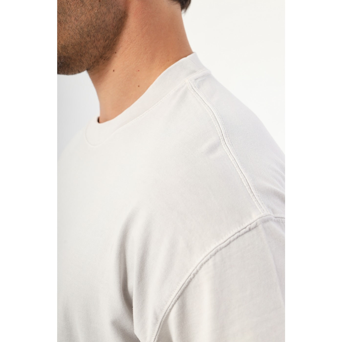 Light Grey Oversized Short Sleeves Tshirt | Montivo Pakistan