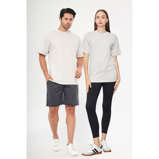 Light Grey Oversized Short Sleeves Tshirt | Montivo Pakistan