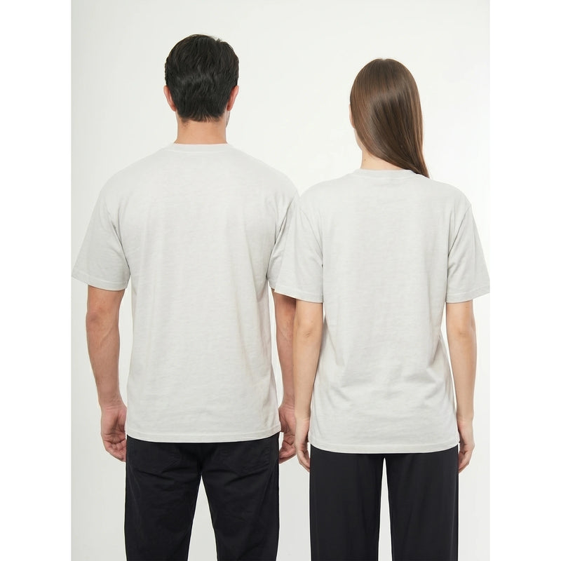 Light Grey Oversized Short Sleeves Tshirt | Montivo Pakistan