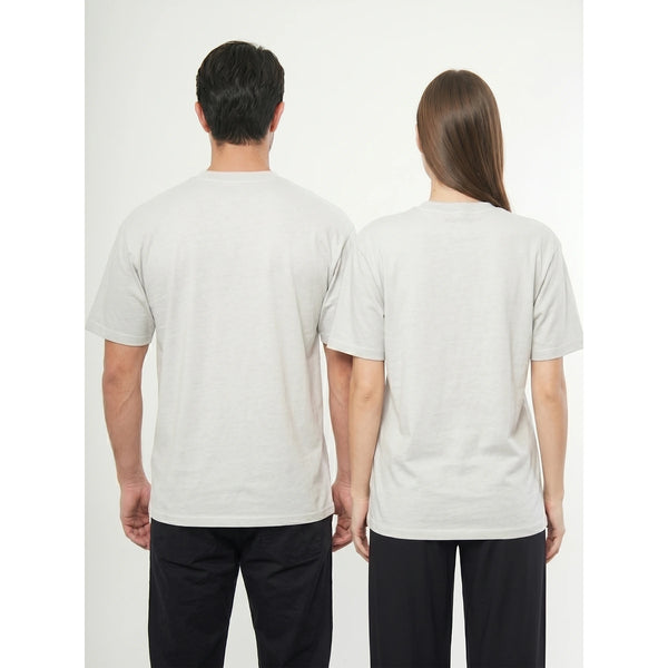 Light Grey Oversized Short Sleeves Tshirt | Montivo Pakistan