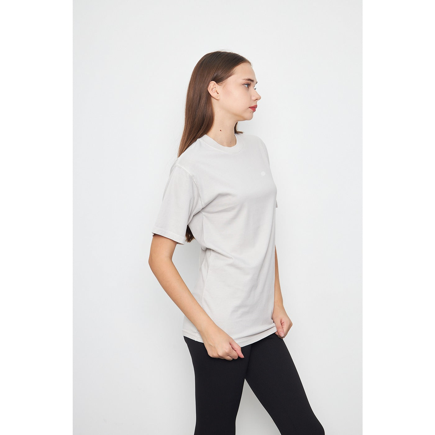 Light Grey Oversized Short Sleeves Tshirt | Montivo Pakistan