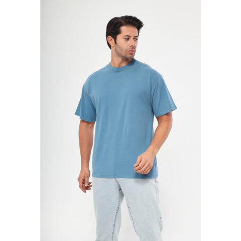 Teal Blue Oversized Short Sleeves Tshirt | Montivo Pakistan