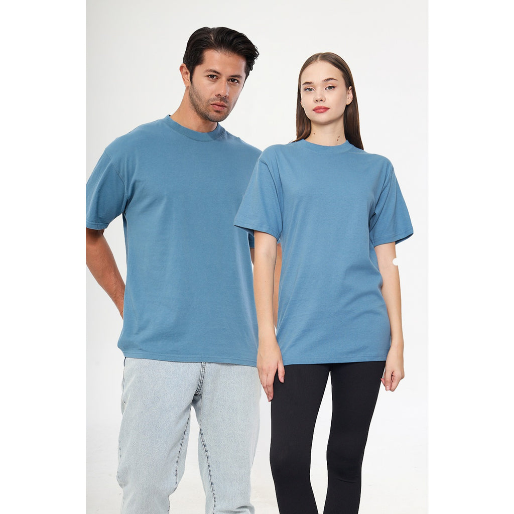 Teal Blue Oversized Short Sleeves Tshirt | Montivo Pakistan