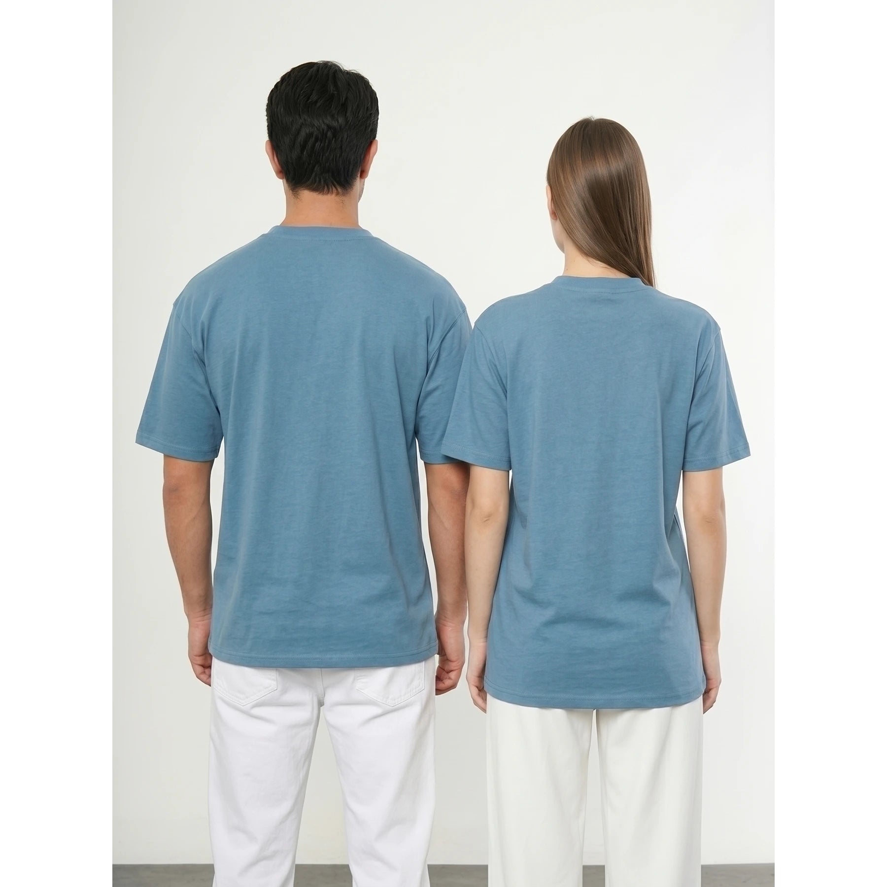 Teal Blue Oversized Short Sleeves Tshirt | Montivo Pakistan