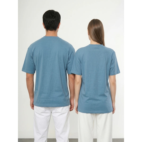 Teal Blue Oversized Short Sleeves Tshirt | Montivo Pakistan