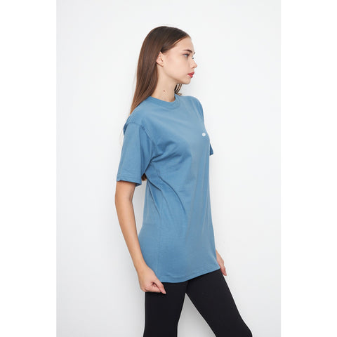 Teal Blue Oversized Short Sleeves Tshirt | Montivo Pakistan