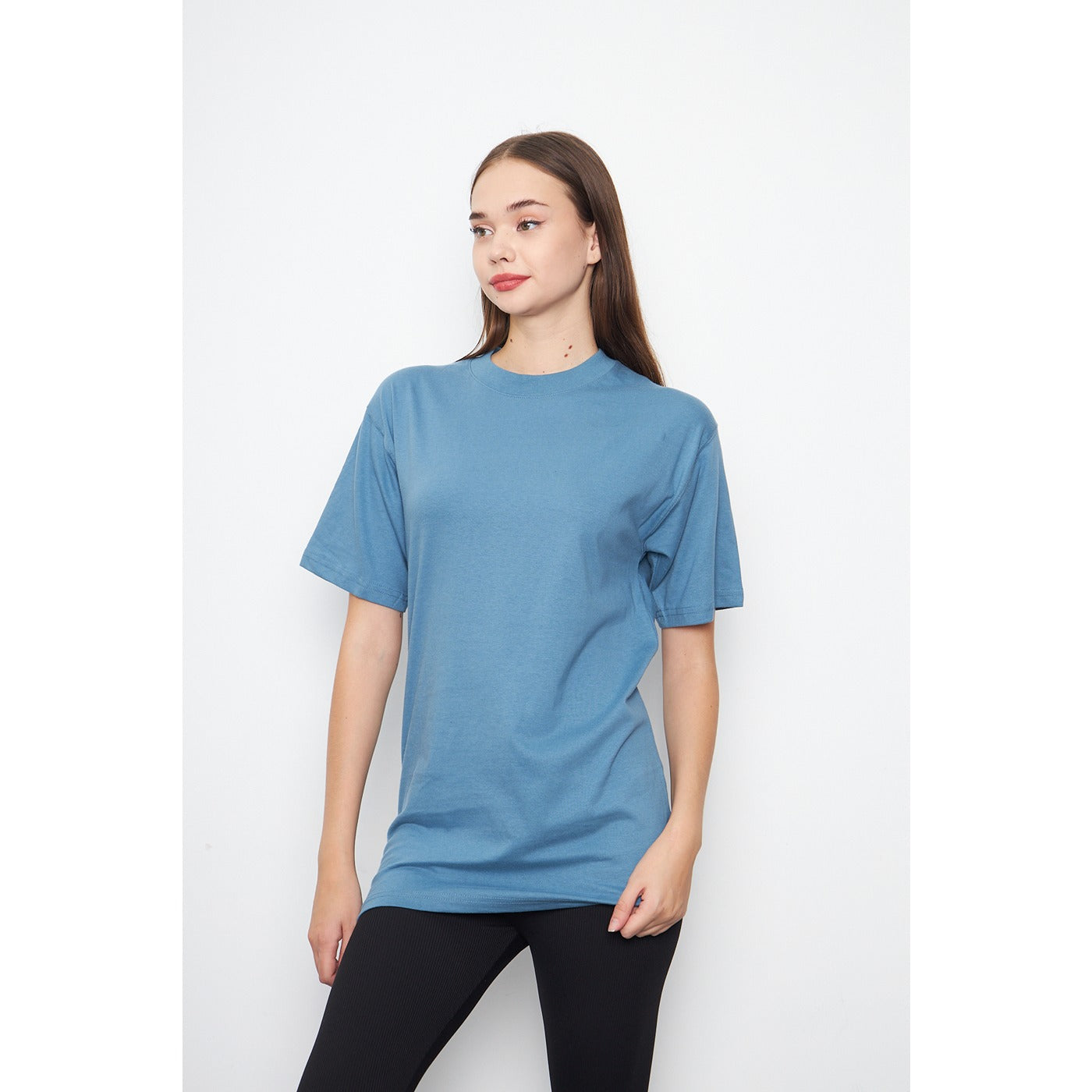 Teal Blue Oversized Short Sleeves Tshirt | Montivo Pakistan