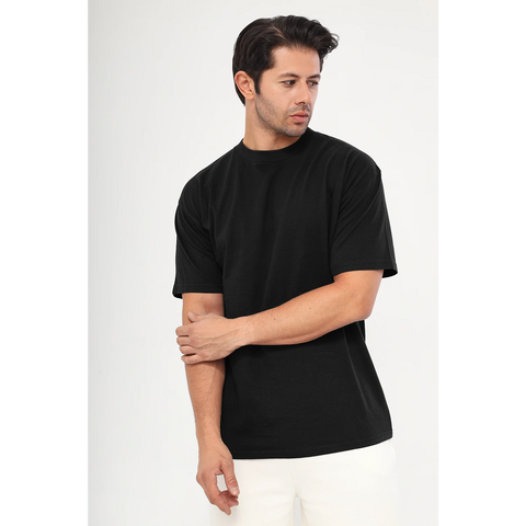 Black Oversized Short Sleeves Tshirt | Montivo Pakistan