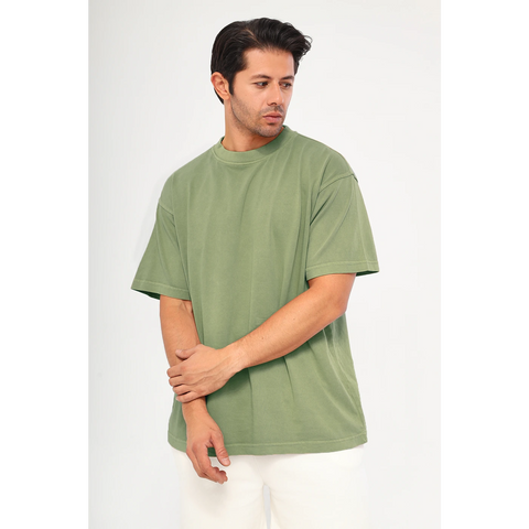 Green Oversized Short Sleeves Tshirt | Montivo Pakistan
