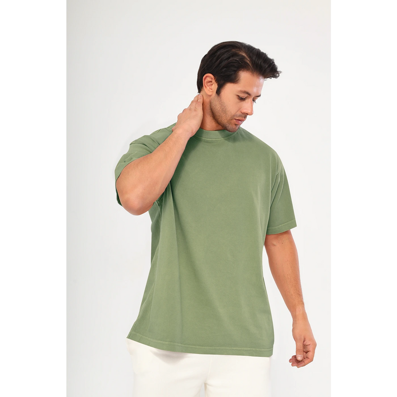 Green Oversized Short Sleeves Tshirt | Montivo Pakistan