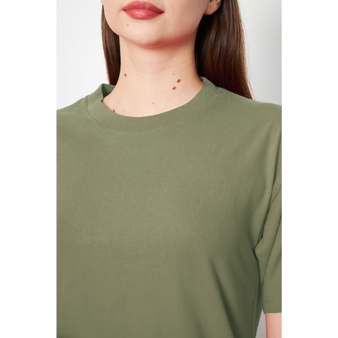 Olive Oversized Short Sleeves Tshirt | Montivo Pakistan