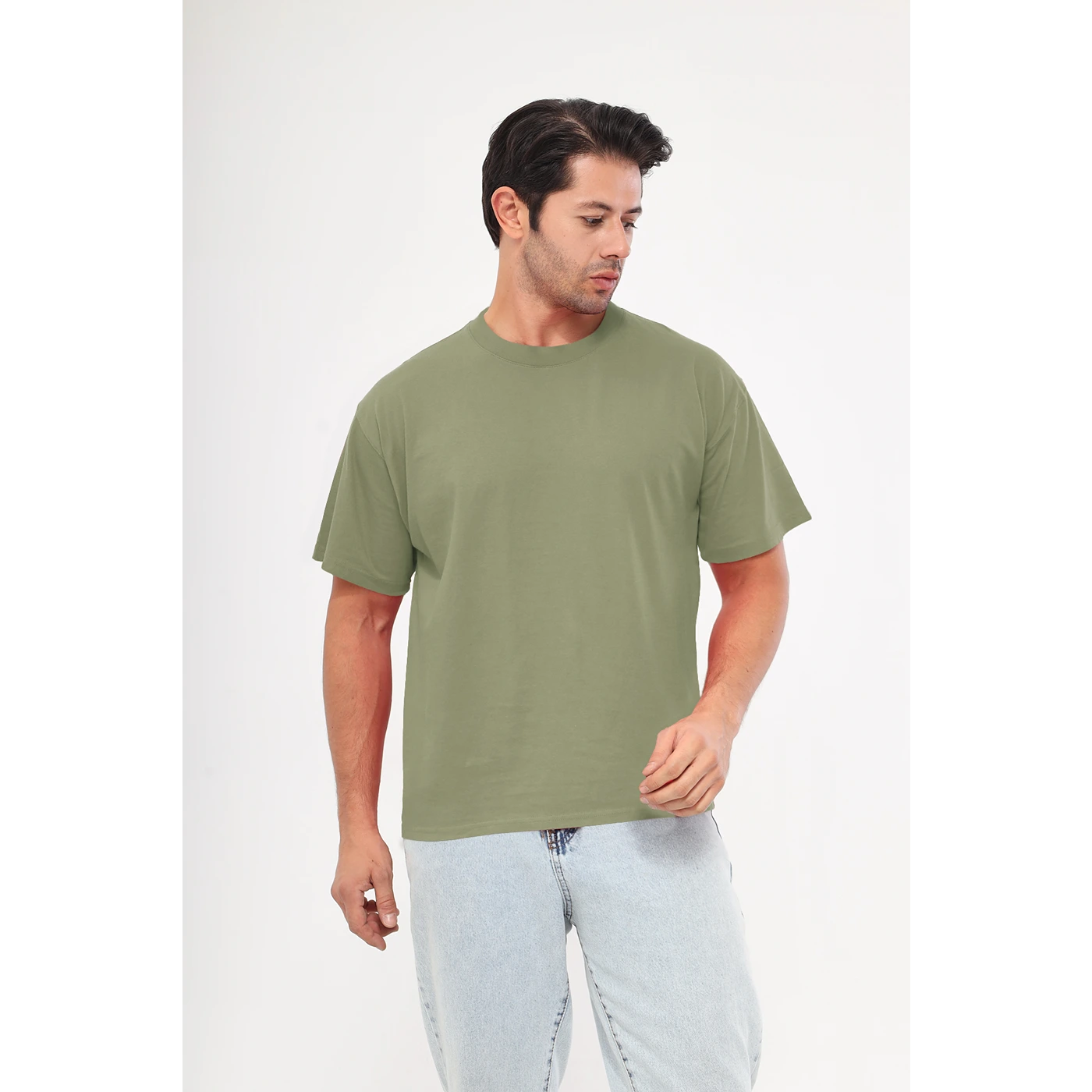 Olive Oversized Short Sleeves Tshirt | Montivo Pakistan