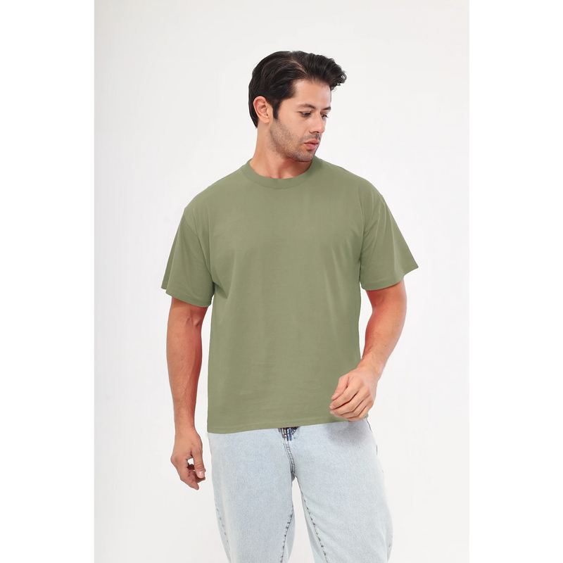 Olive Oversized Short Sleeves Tshirt | Montivo Pakistan