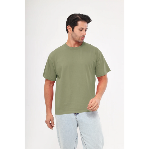 Olive Oversized Short Sleeves Tshirt | Montivo Pakistan