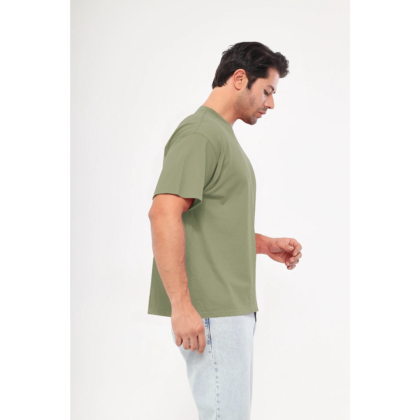 Olive Oversized Short Sleeves Tshirt | Montivo Pakistan