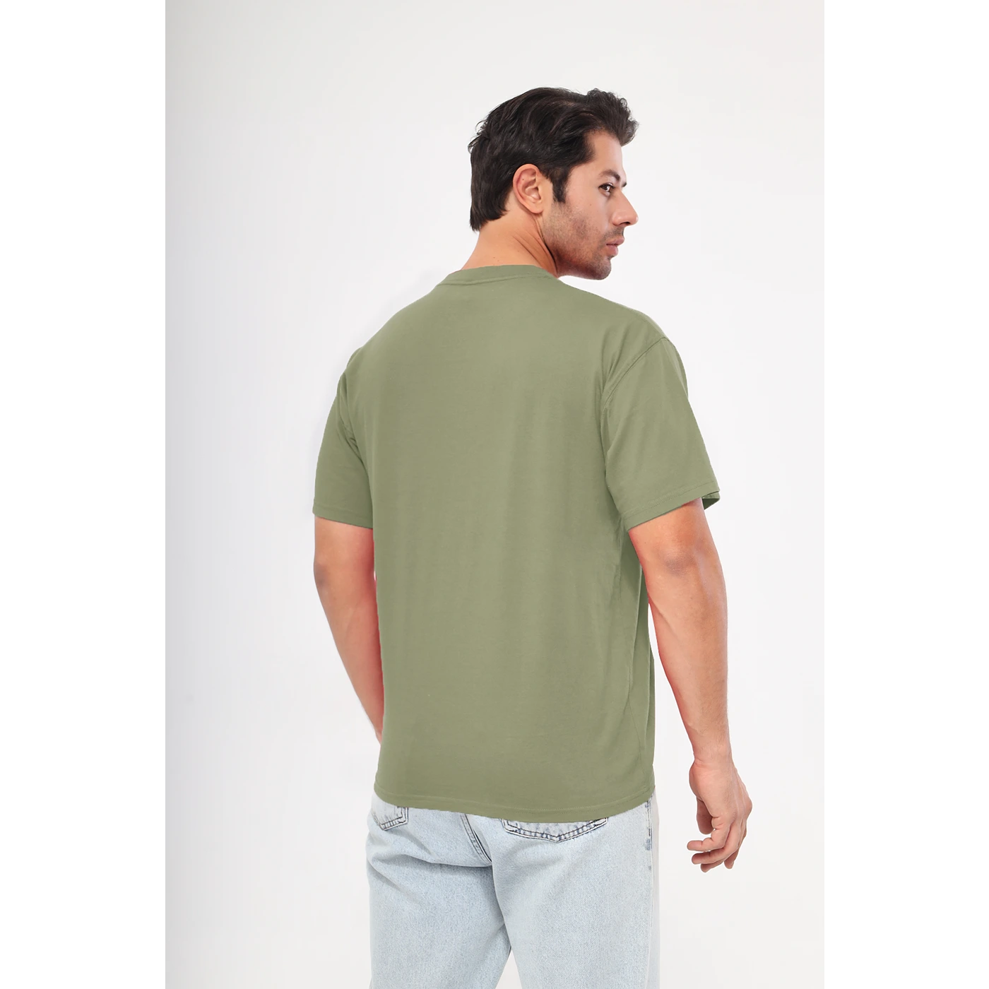 Olive Oversized Short Sleeves Tshirt | Montivo Pakistan