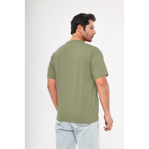 Olive Oversized Short Sleeves Tshirt | Montivo Pakistan