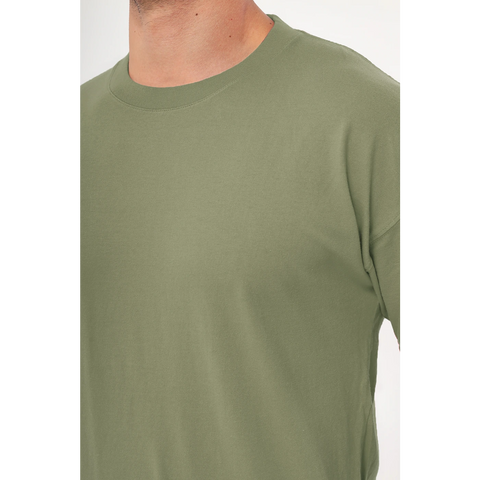 Olive Oversized Short Sleeves Tshirt | Montivo Pakistan
