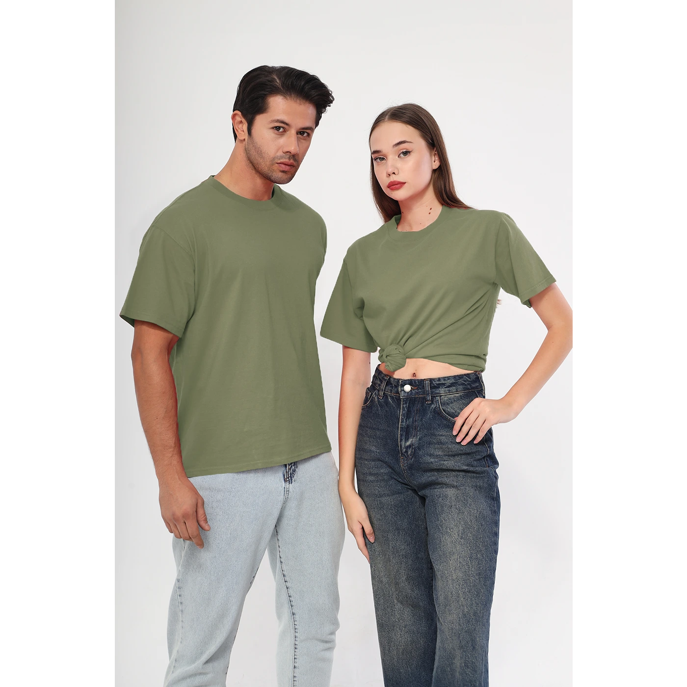 Olive Oversized Short Sleeves Tshirt | Montivo Pakistan